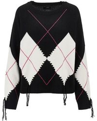 Pinko - Wool And Cashmere Knitted Sweater - Lyst