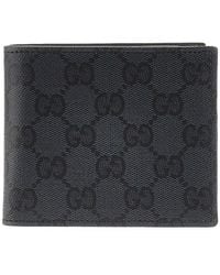 Gucci - Bi-Fold Wallet With Lacquered Gg Detail - Lyst