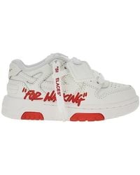 Off-White c/o Virgil Abloh - 'For Walking' Out Of Office Leather Sneakers Kids - Lyst