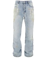 Cole Buxton - Paint Marked Straight Leg Jeans - Lyst
