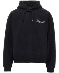 DSquared² - Hoodie With Logo Embroidery - Lyst