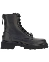 Roger Vivier - Leather Viv' Rangers Truck Boots - Lyst