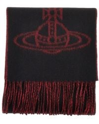 Vivienne Westwood - Single Orb Double-Face Wool Scarf - Lyst