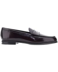 Church's - 'Natalie' Fumé Polished Leather Loafers - Lyst