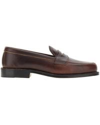 Alden - Chromexcel Leather Penny Loafers - Lyst
