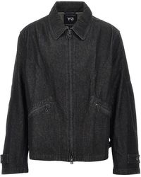Y-3 - Denim Blouson Jacket - Lyst