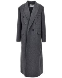 Victoria Beckham - Mélange Wool And Cashmere Long Coat - Lyst