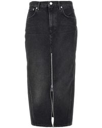 Haikure - Denim Midi Skirt - Lyst