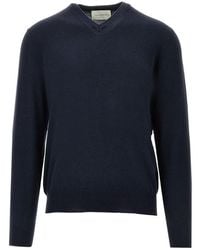 Ballantyne - Silk And Cotton V-Neck Sweater - Lyst