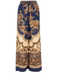 Zimmermann - 'Aster' Silk Pants - Lyst