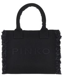 Pinko - Canvas Medium 'Beach' Shopping Bag - Lyst