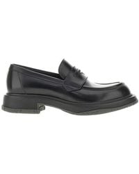 Gucci - Leather Loafers With Logo Detail - Lyst