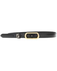 Fendi - 'Ff' Leather Belt - Lyst