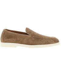 Doucal's - Suede Leather Loafers - Lyst