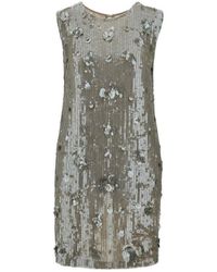 P.A.R.O.S.H. - P. A.R. O. H. 'Glow' Sequinned Mini Dress - Lyst