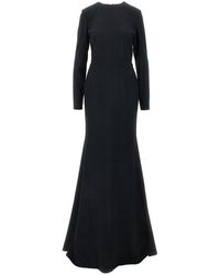 Gucci - Crepe Open-Back Long Dress - Lyst