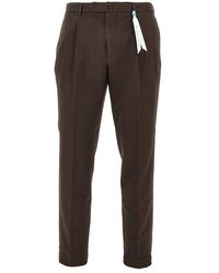 Santaniello - Cotton And Linen 'Arechi' Trousers - Lyst