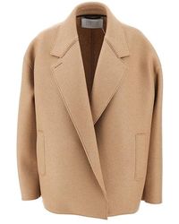 Harris Wharf London - Pressed Wool Oversized Boxy Jacket - Lyst