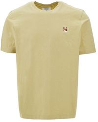 Maison Kitsuné - T-Shirt Con Patch Fox Head Uomo - Lyst