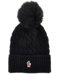 Moncler - Wool Beanie Hat - Lyst