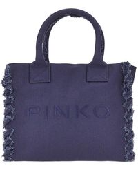 Pinko - Canvas Medium 'Beach' Shopping Bag - Lyst