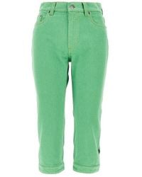 Versace - Capri Jeans With Medusa Logo - Lyst