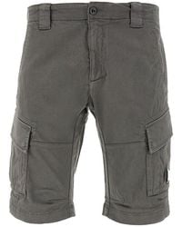 C.P. Company - Stretch Sateen Cargo Shorts - Lyst