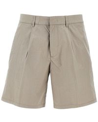 Emporio Armani - Pima Cotton Shorts With Dart - Lyst