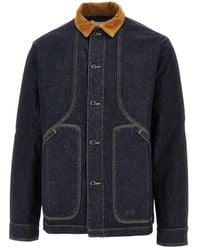 Forét - 'Berry' Denim Overshirt - Lyst