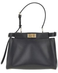 Fendi - Leather Small 'My Peekaboo' Bag - Lyst
