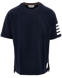 Thom Browne - 4 Bar Inlay Jersey T-Shirt - Lyst