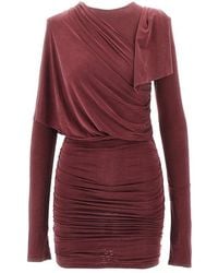 ANDAMANE - 'Xenia' Draped Mini Dress - Lyst