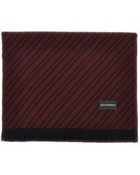Emporio Armani - Jacquard Wool Scarf - Lyst