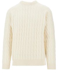 Amaranto - Pullover Girocollo A Trecce Uomo - Lyst