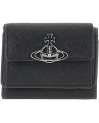 Vivienne Westwood - Saffiano Leather Small Wallet - Lyst