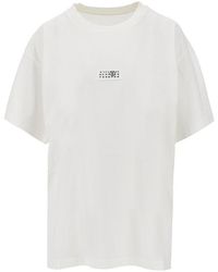 MM6 by Maison Margiela - Numeric Logo Label T-Shirt - Lyst