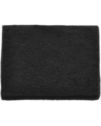 Emporio Armani - Bouclé Wool Blend Scarf - Lyst