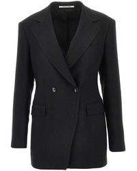 Tagliatore - 'Astra' Double-Breasted Canvas Jacket - Lyst
