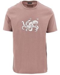 Emporio Armani - Sea Animals Print Swimwear T-Shirt - Lyst