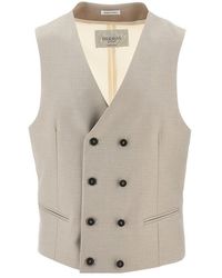 BRERAS Milano - Double-Breasted Tailored Vest - Lyst