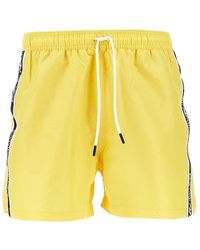 Emporio Armani - Swimpants With Side Logo Stripe - Lyst