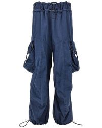 The Attico - Washed Cotton Cargo Pants - Lyst