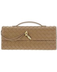 Bottega Veneta - 'Andiamo' Nappa Leather Clutch - Lyst