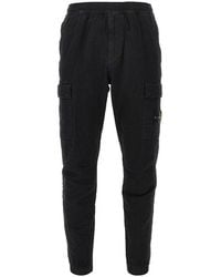Stone Island - Cotton Cargo Pants With Logo Badge - Lyst