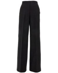 Pinko - Wide Leg Tuxedo Pants - Lyst