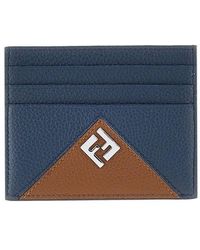 Fendi - Lui' Grained Leather Cardholder - Lyst