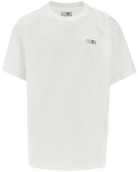MM6 by Maison Margiela - Trompe L'Oeil Print Label T-Shirt - Lyst