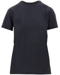 Emporio Armani - T-Shirt With Logo Embroidery - Lyst