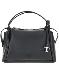 Tod's - Grained Leather Small Bowling Bag - Lyst