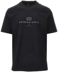 Brunello Cucinelli - Genius Loci Print T-Shirt - Lyst